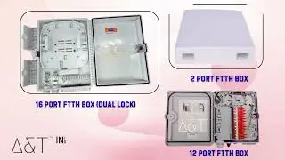 Fttx Box all types available in A&T #infofiber #A&T #ftth #ftthbox 