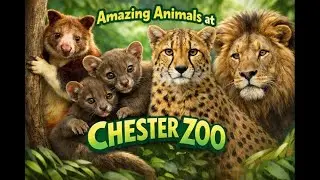 4 Amazing Animals at Chester Zoo | Tree Kangaroo with Joey, Fossa Pups, Cheetah & Asiatic Lions