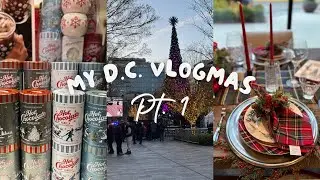 My D.C. Vlogmas Pt. 1 - Michelle Williams, Hungarian Bazaar, Tree Lights, Mosaic Shopping. 