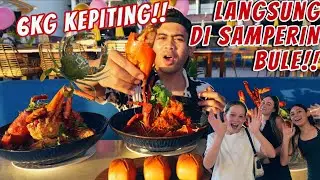 BULE SAMPE KAGET LIAT MUKBANG 6 KG KEPITING DI BALI!!