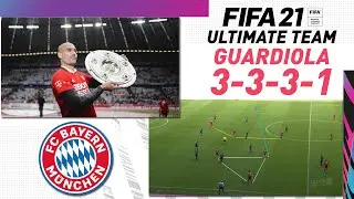 PEP GUARDIOLA'S BAYERN MUNICH IN FIFA 21 ULTIMATE TEAM (3412) CUSTOM TACTICS | TIKI TAKA