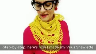 How I made the Virus Shawl