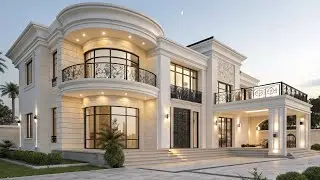 Modern White Luxury Villa Design | Elegant Contemporary Home Tour