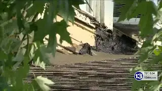 Habitat for Humanity working to fix woman's leaking roof