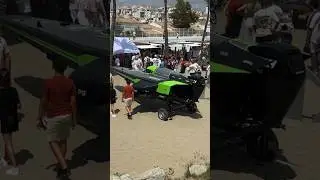 E1 GP RACEBIRD IN PUERTO BANUS #e1 #racebird #racebirdboat #vickypiria #sergioperez #futuristicboat