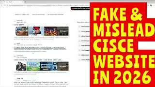 Fake CISCE 2026 Websites: Major Misleading in ICSE/ISC 2026 Board Exams 🚫,Wrong CISCE Websites 2026