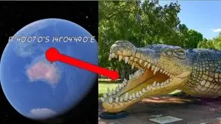 I found biggest crocodile 🐊😱🤯 on google earth and google maps #earth#maps#viral#trending 