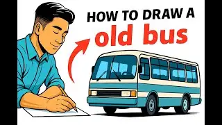 How to Draw an Old Bus | Step-by-Step Vintage Drawing Tutorial 🚍