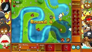 Lets Play Bloons Monkey City River Bloon Beacon Cluster Chaos No Commentary