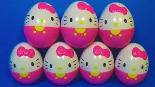 7 surprise eggs Kitty!!! HELLO KITTY eggs surprise unboxing toys for kids for baby mymillionTV