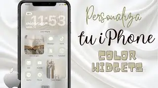 📱Pantalla Principal Aesthetic en tu IPhone con Color Widget 🤎