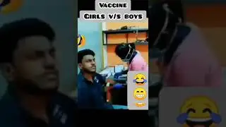 vaccine girls vs boys😂😂 wait for the end #youtubeshorts #ytshorts #shorts #vaccine #corona #covid19