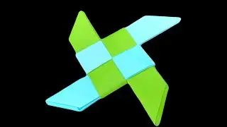 How To Make a Paper Ninja Star 2 (Shuriken) - Origami