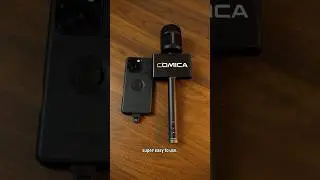 Super Easy to Use! Wireless Reporter Mic for Smartphone is Comica Revo S #comica #wirelessmic