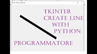 tkinter create line with python