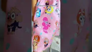 Blue Dog And Friends Birthday Party Dress - SheShowStore.com #pajamaday #cartoon #ootd  #cute