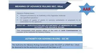 GST Advance Ruling in Tamil - Part I