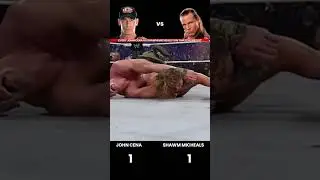 Every Shawn Michaels vs John Cena 1 vs 1 Match Result Edit 💥 #wwe