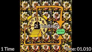 For how long is each King Gizzard And The Lizard Wizard song title sung in Made In Timeland (2022)?