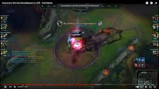 Fearsome Old God Mordekaiser In URF - Full Match