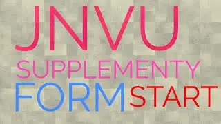 JNVU SUPPLEMENT EXAM FORM