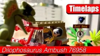 Timelaps Jurassic Park Dilophosaurus Ambush 76958