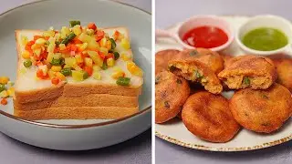 Bread Vegetable Snacks | Vegetable Bread Cutlet Recipe | Easy Bread Snacks Recipe | Yummy