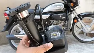 Foot pump tyre inflator