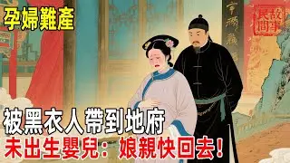 孕婦難產，被黑衣人帶到地府，未出生嬰兒：娘親快回去！【巷陌故事會】#故事#民间故事#故事会#民間故事#故事會#温馨故事#民间传统故事