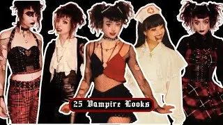 🦇 Vampire Lookbook 🥀 (25 Halloween Costume Ideas!)