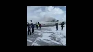 United States Delta Airline Plane crash lands, turns upside down at Toronto Pearson Airport Canada..
