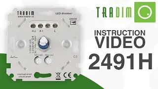 Dimmer aansluiten | Tradim 2491H - led muurdimmer