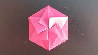 【折り紙】六角たとう【origami】