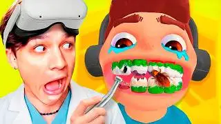 ВОТ ПОЧЕМУ Я ВСЕГДА ЧИЩУ ЗУБЫ😱 СТАЛ СТОМАТОЛОГОМ В VR ШЛЕМЕ😭🦷 Titans Clinic