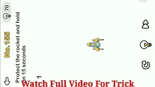 Brain Out Level 164 || Protect The Rocket And Hold On 15 Seconds.