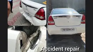 Toyota Etios accident repair Balvir Johal autos denting and painting