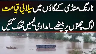 Narang Mandi Village Me Flood Ki Tabahi - Log Gharon Ki Chhaton Par Baithe - Rescue Teams Thak Gai