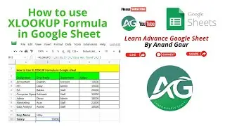 How to use XLOOKUP Formula in Google sheet | XLOOKUP | Reverse Vlookup