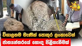 විශාලතම මැණික් පොකුර ලංකාවෙන් - ජාත්‍යන්තරයේ හොඳ පිළිගැනීමක් - Hiru News