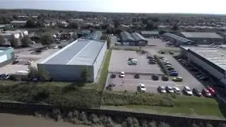 Drone flight tests at Saltney, Chester