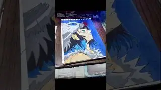 Inosuke🔥art with tube🎨colour ! #anime #animeeart #shorts #fanart#inosuke #youtubeshorts#demonslayer