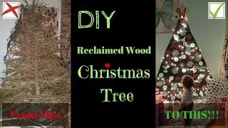DIY Reclaimed Wood Christmas Tree - Semi-Country DIYs