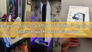 Review Tokluck PS5 Pro/Slim Cooling Station with Auto Fan Speed, 4-Level Cooling Fan Vertical Dock S