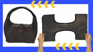 It's very easy to sew a denim bag from old jeans😉