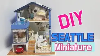 DIY Miniature Dollhouse Kit / Seattle Home