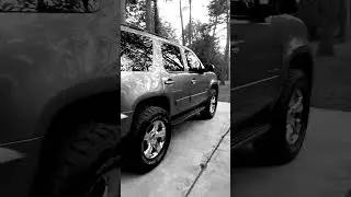 2013 Chevy Tahoe 4x4 3in leveling kit on 37x12.5x20 no rubbing no metal cut.