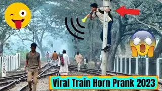 Viral Train Horn Prank 2023   Best Of Train Horn Prank Reaction On Public@ippranks