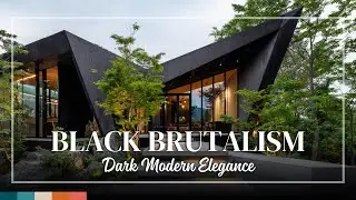 Black Brutalist Homes &ndash; Striking Concrete Designs with Dark Modern Elegance