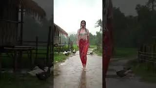 Heavy Rain in the Village Catching Ducks in the Rain Village Life Moments #rainsounds #sleepmusic