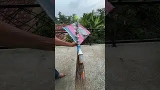 Cool! RC rocket broom kite 😱 #rc #kite #diy #experiment